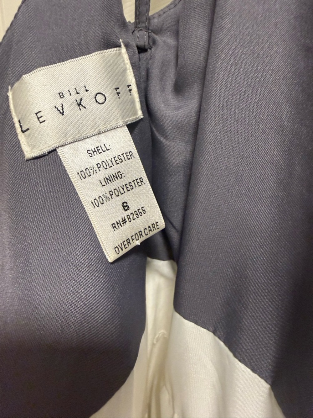 Bill Levkoff - Flower Girl Gray and White Tulle Wedding Dress - NWT - Size 6 - Picture 4 of 8